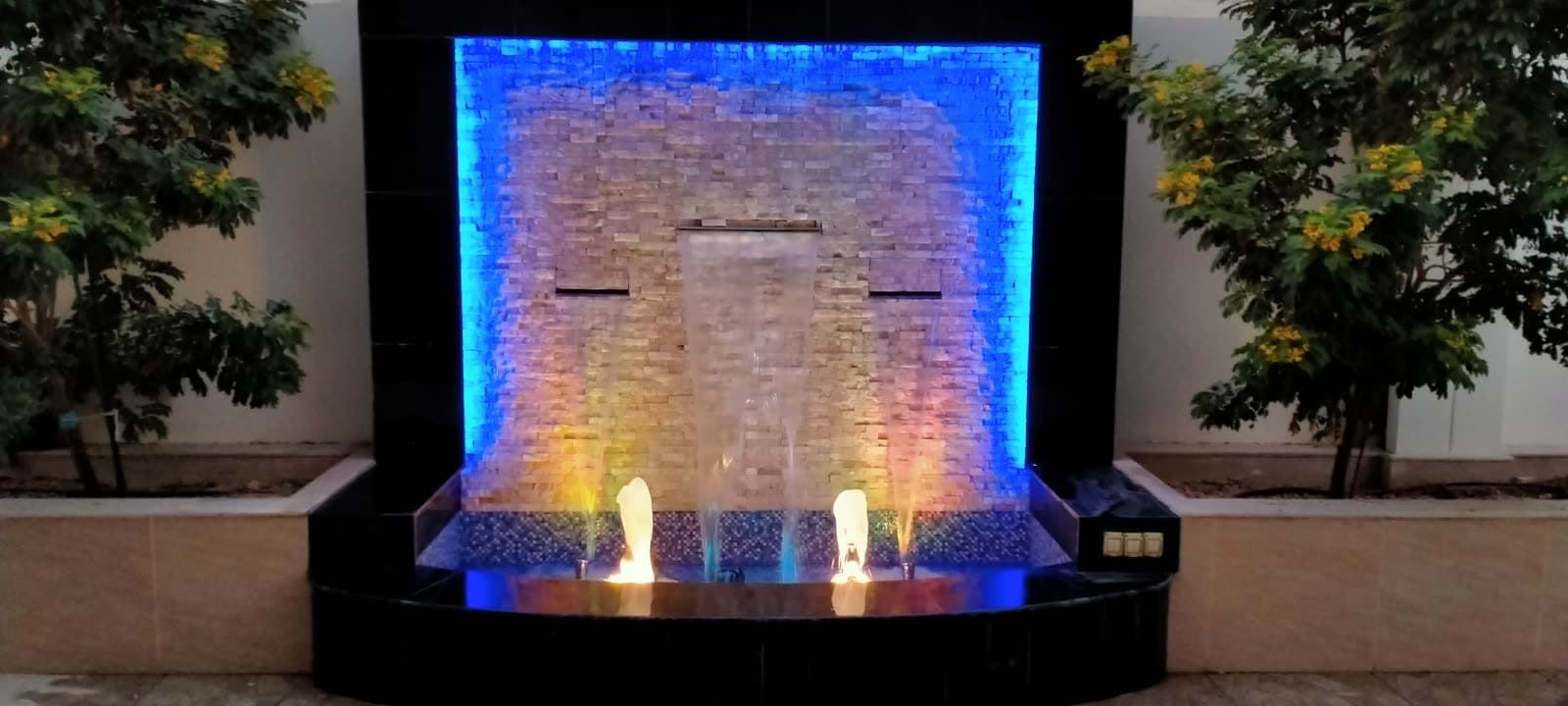 Waterfall water feature by QFountains