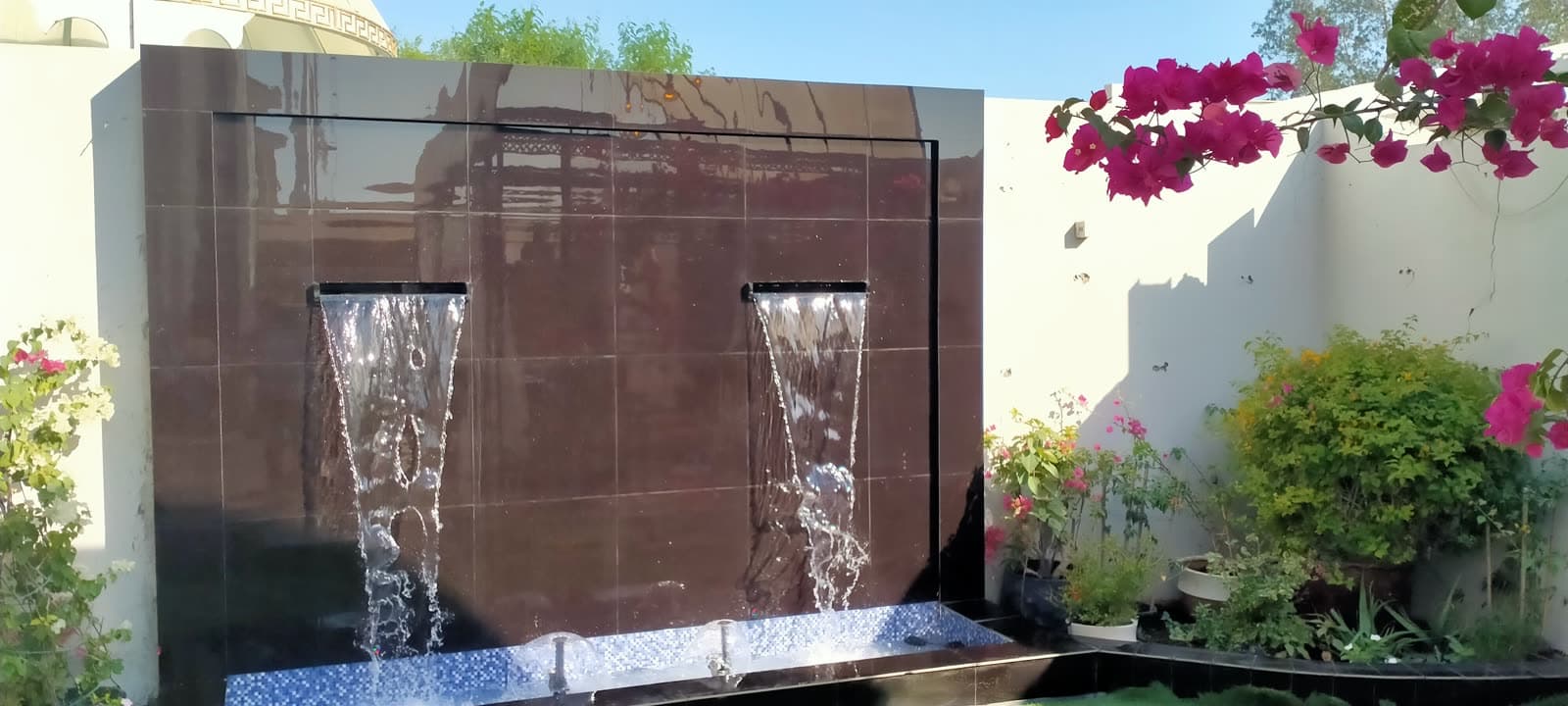 Waterfall water feature by QFountains